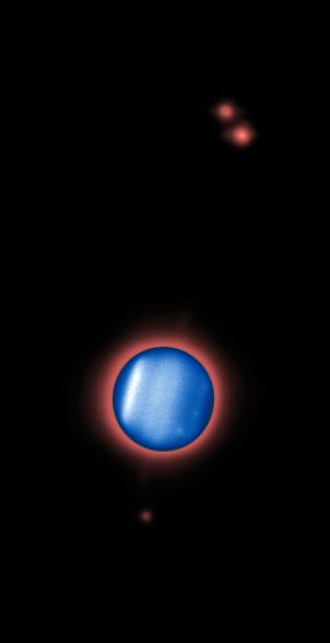 Caption: The William Herschel Telescope was pointed towards Uranus, 