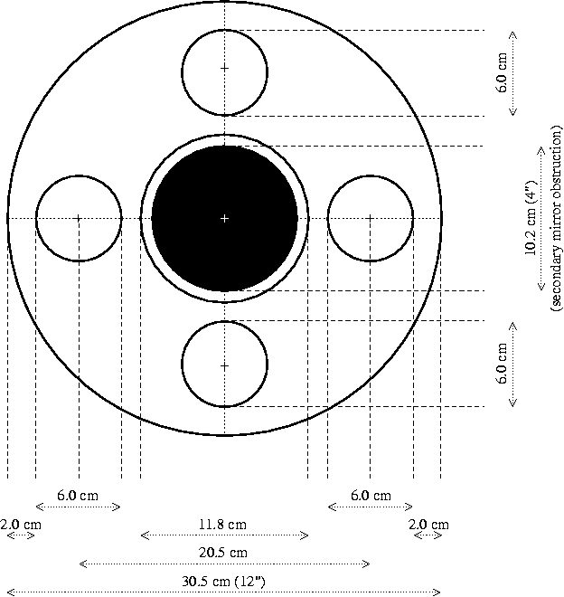 sketch of aperture mask plate