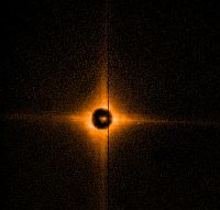 OSCA image of 
a star behind the 2 arcsec mask
