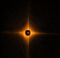 OSCA image of 
a star behind the 2 arcsec mask