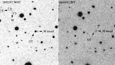 First Detection of a Gamma Ray Burst in Optical Light