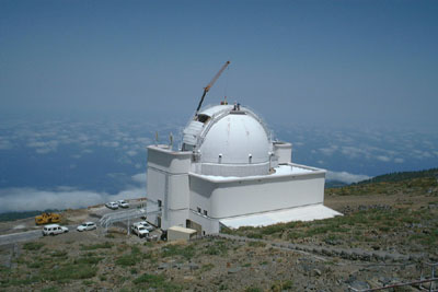 The largest crane on La Palma