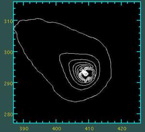 Figure 2. Contour levels on 23rd July.