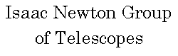 Isaac Newton Group of Telescopes