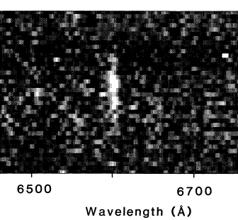 2-D spectrum proving object is a background source