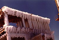 Icy building