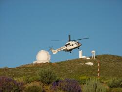 Arriving at the observatory.