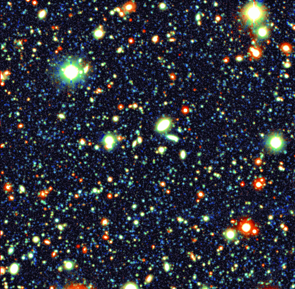 Deep field ofgalaxies