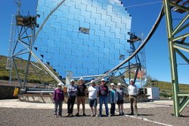 ING students visiting the Magic telescope and ORM observatory