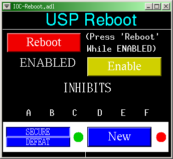 The Reboot display enabled