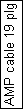 Text Box: AMP cable 19 plg